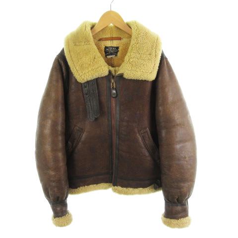 人気ブランド アヴィレックス Avirex フライトジャケット Type B 3 ムートン レザー ボア Ac 茶 ブラウン アウター メンズ ベクトル 古着 高速配送 Studiostodulky Cz