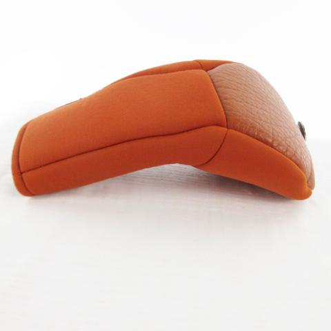 中古 エルメス HERMES ゴルフクラブヘッドカバー 1番 オレンジ