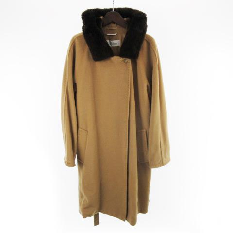 極美品 38 マックスマーラ ウールカシミヤコート フード付き ベージュ 白タグ 楽天市場】【マックスマーラ】Max mara カシミヤ混 ウール