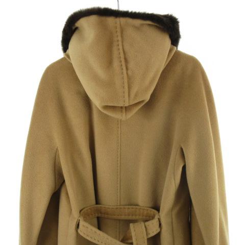 Max Mara マックスマーラ MAX MARA コート ロング フード ファー
