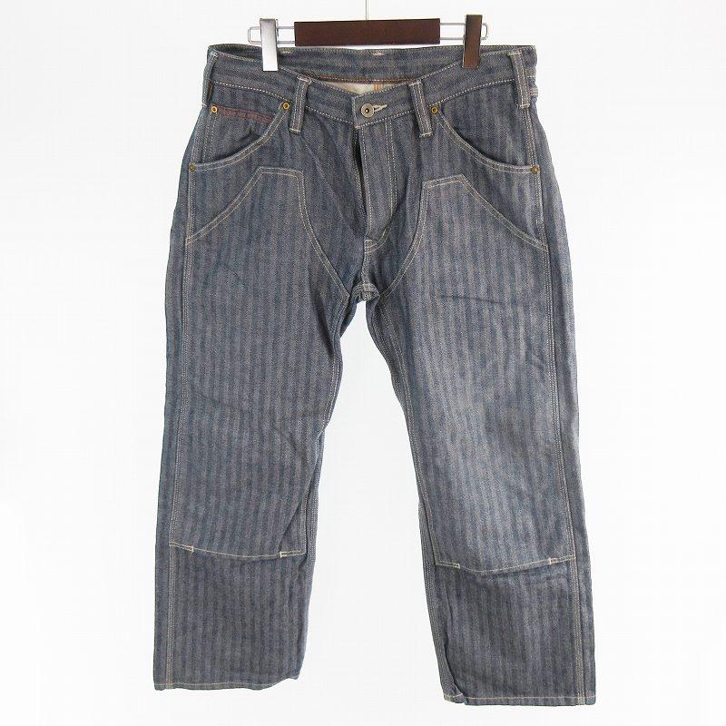 IRON HEART 16oz ダブルニー デニム ロガーパンツ