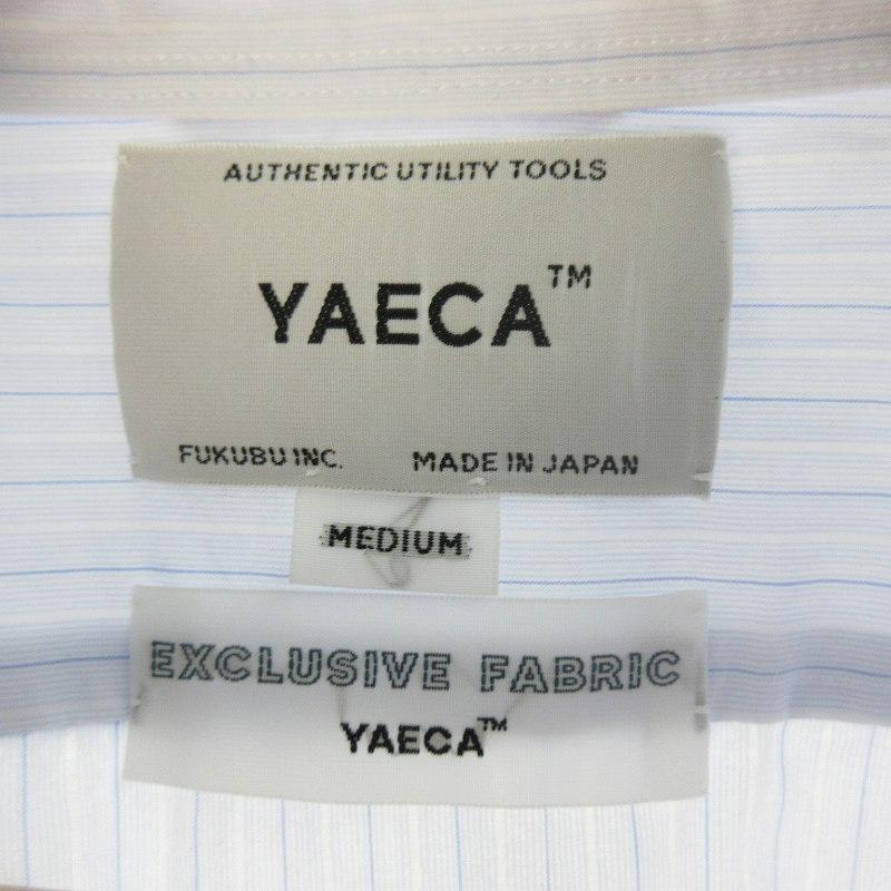 ヤエカ YAECA 14117 COMFORT SHIRT RELAX LONG 長袖 シャツ ストライプ