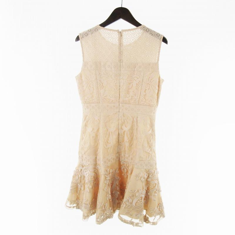 美品✨️グレースコンチネンタル ロングワンピース ノースリーブ ベージュ 36 グレースコンチネンタル GRACE CONTINENTAL ワンピース ロング