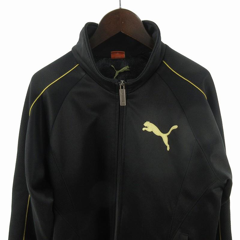 PUMA（プーマ） ジャージ トラックジャケット ブラック ゴールド 黒