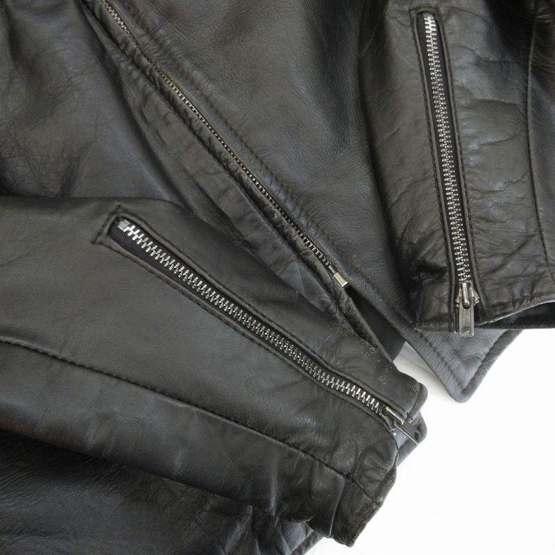 60S 70S Brooks ブルックス シングル ライダース レザー ジャケット