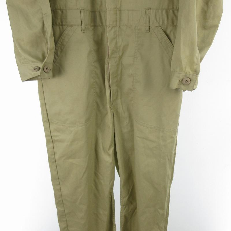 US.ARMY オールインワン ジャンプスーツ つなぎ ベージュ 40 L 8405-01