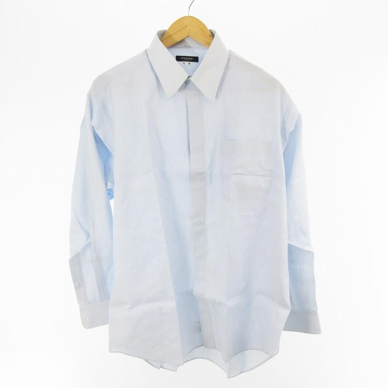 バーバリー ロンドン BURBERRY LONDON ワイシャツ 長袖 ストライプ 青