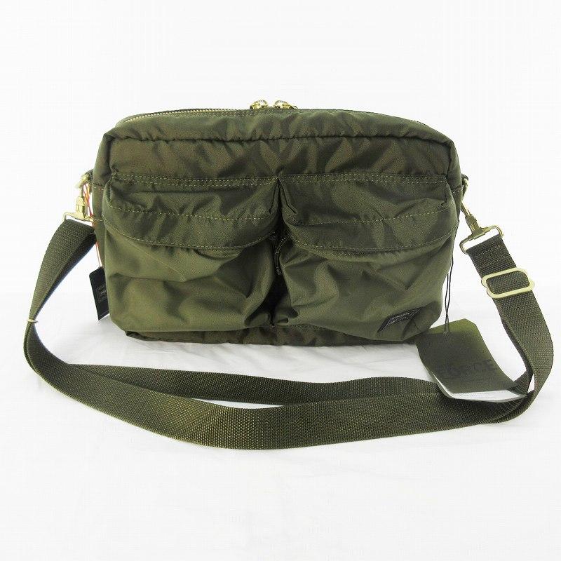 【極美品✨フォース】ポーター　ショルダーバッグ　カーキ　ナイロン　金具　人気　稀 極美品✨フォース】ポーター ショルダーバッグ カーキ ナイロン