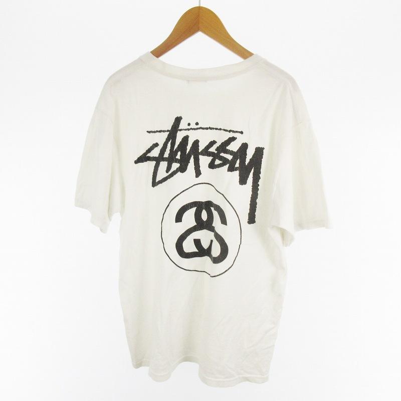 ステューシー ワールドステューシートライブ レーシング Tシャツ ホワイト 希少サイズ XXL メキシコ製 ビンテージ 90's USA製 OLD STUSSY WOLD TRIBE Tシャツ 紺タグ ホワイト M