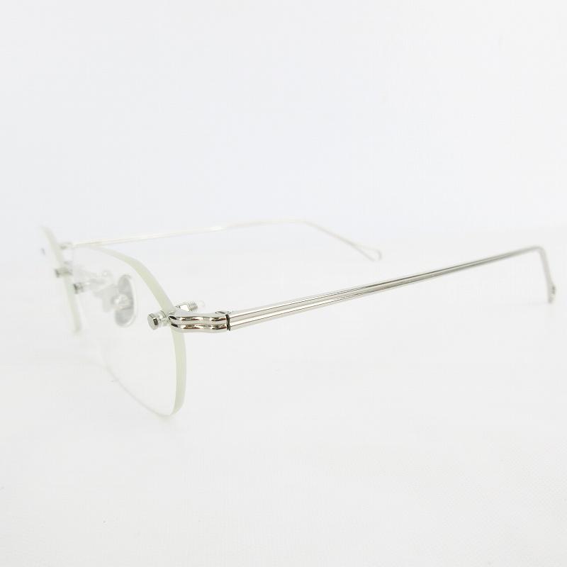 ADSR リムレスメガネ VATH シルバーフレーム クリアレンズ ADSR リムレスメガネ VATH シルバーフレーム クリアレンズ A.D.S.R.
