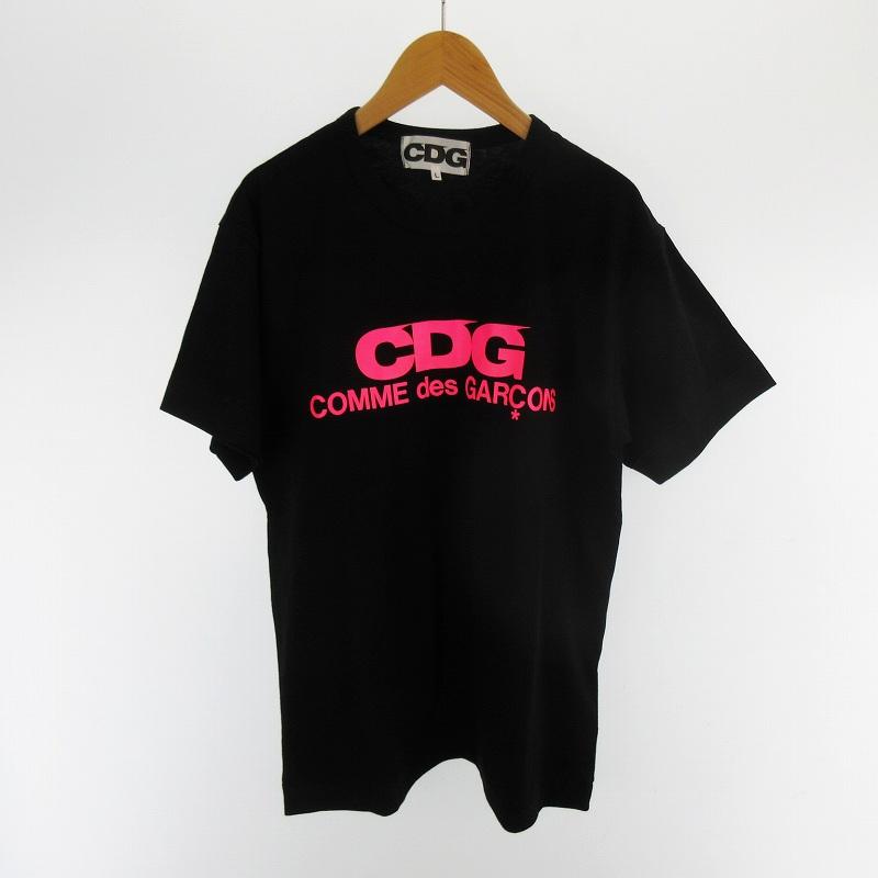 未使用品 コムデギャルソン COMME des GARCONS CDG Pink Logo T-Shirt