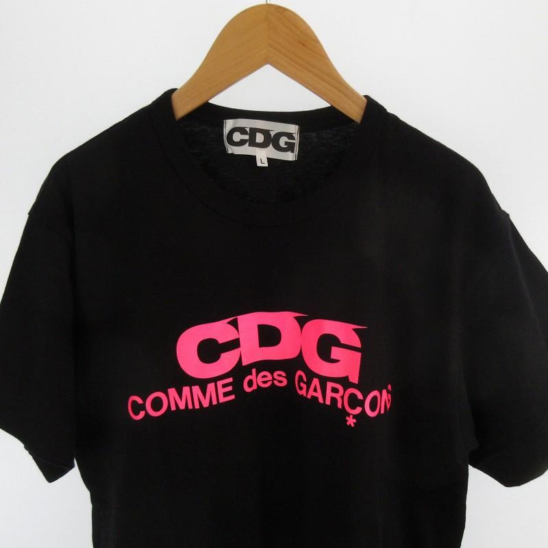 未使用品 コムデギャルソン COMME des GARCONS CDG Pink Logo T-Shirt