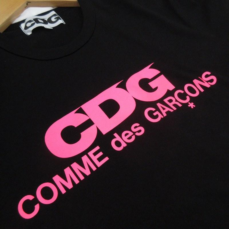 未使用品 コムデギャルソン COMME des GARCONS CDG Pink Logo T-Shirt