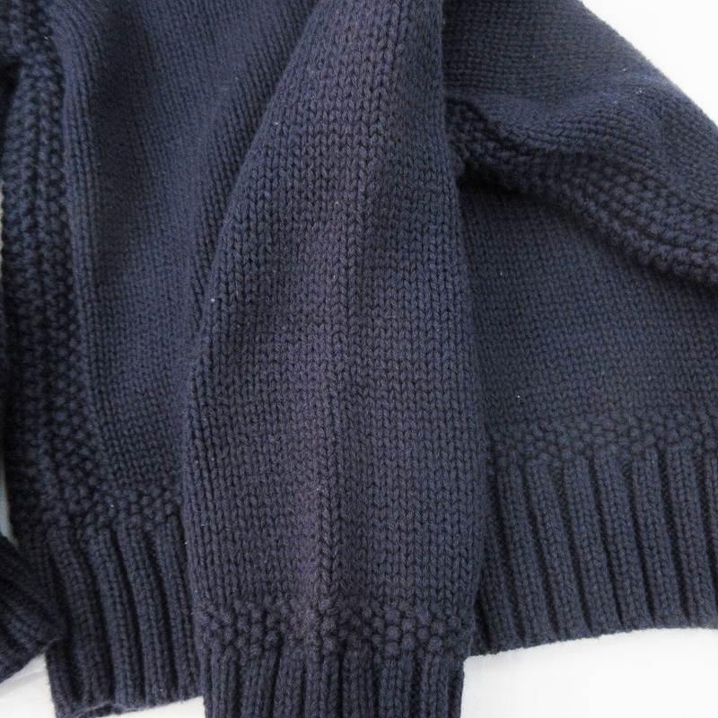 【新品】ポロ ラルフローレン ケーブルニット 長袖 ネイビー　カーディガン M POLO RALPH LAUREN（ポロ・ラルフローレン） カーディガン ケーブル