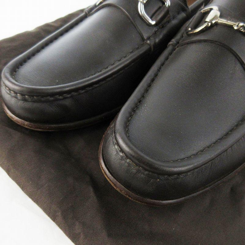 グッチのドレスシューズサイズ8,26.5gucci すぐ届く！GUCCI インターロッキングG付き メンズ ローファー (GUCCI