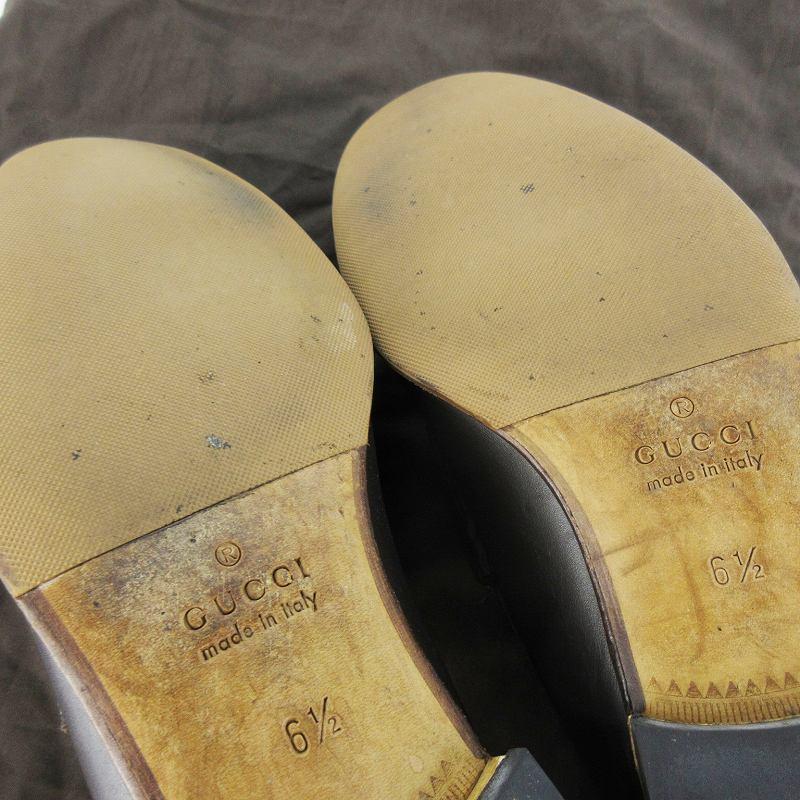 GUCCI（グッチ） ホースビット ローファー レザー シューズ 6 1/2 約