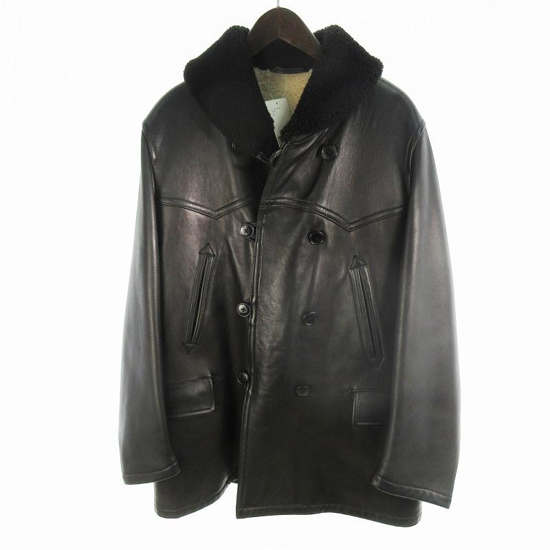 コモリ COMOLI シープスキン ムートン カナディアンコート レザー ボア