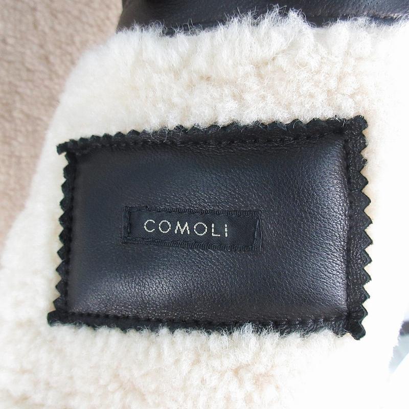 コモリ COMOLI シープスキン ムートン カナディアンコート レザー ボア