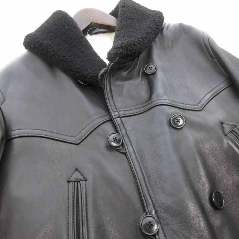 コモリ COMOLI シープスキン ムートン カナディアンコート レザー ボア
