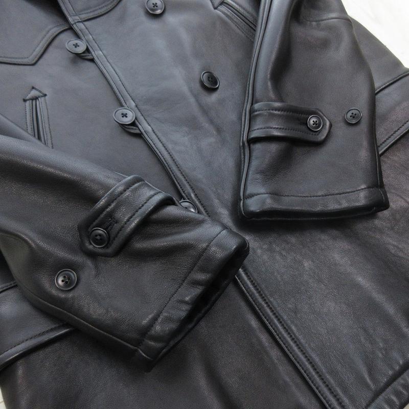 COMOLI 20AW カナディアンコート シー プスキンサイズ2 レザーコート コモリ COMOLI シープスキン ムートン カナディアンコート レザー ボア
