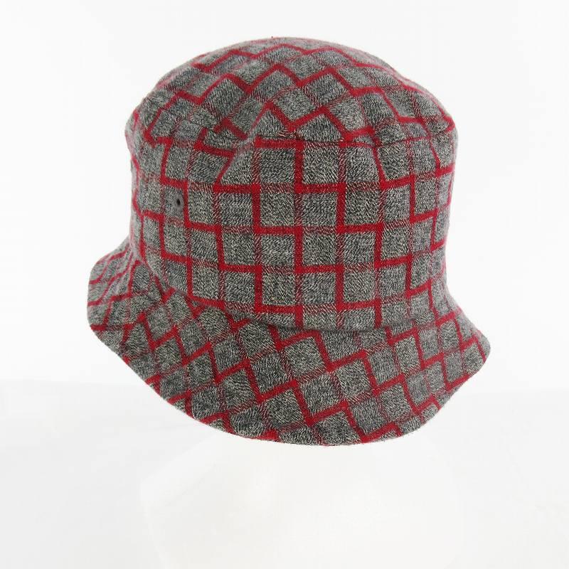STUSSY（ステューシー） バケット ハット 幾何学模様 チェック ロゴ