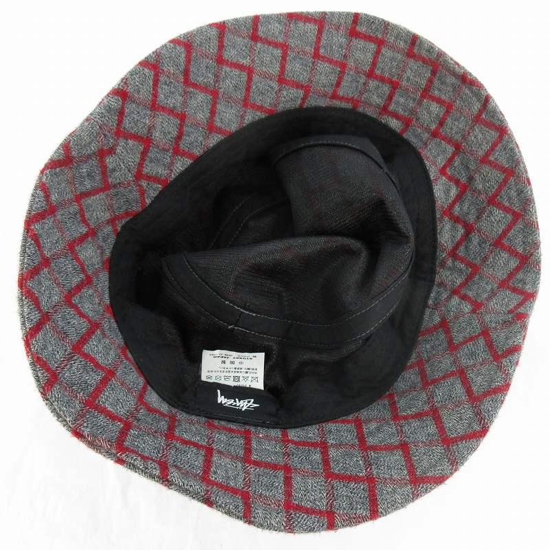 STUSSY（ステューシー） バケット ハット 幾何学模様 チェック ロゴ