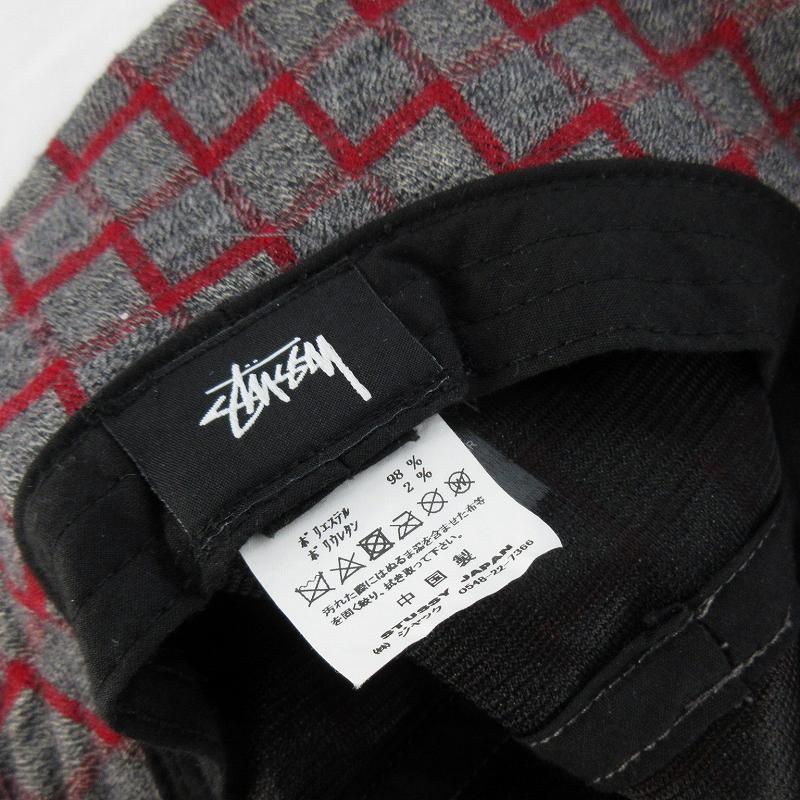 STUSSY（ステューシー） バケット ハット 幾何学模様 チェック ロゴ