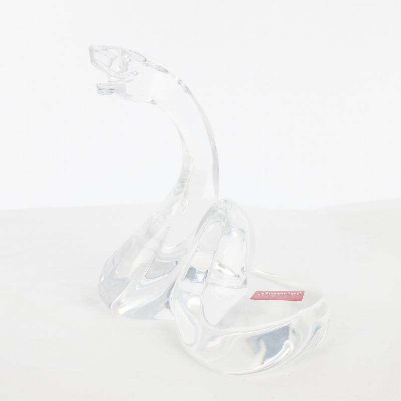 未使用品 バカラ Baccarat 蛇 ヘビ 巳 クリスタル ガラス クリア