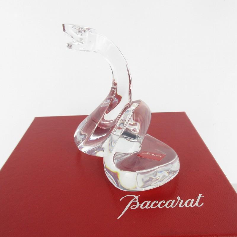 未使用品 バカラ Baccarat 蛇 ヘビ 巳 クリスタル ガラス クリア