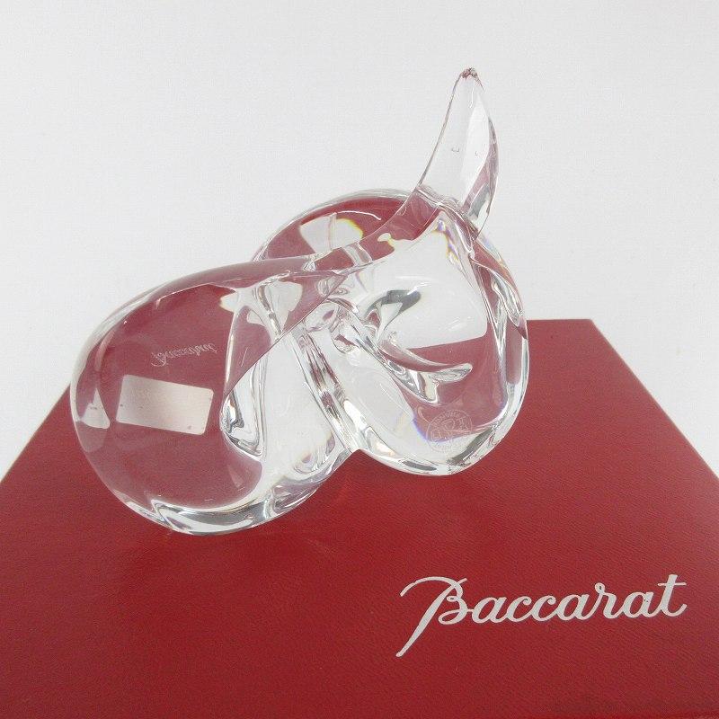 未使用品 バカラ Baccarat 蛇 ヘビ 巳 クリスタル ガラス クリア