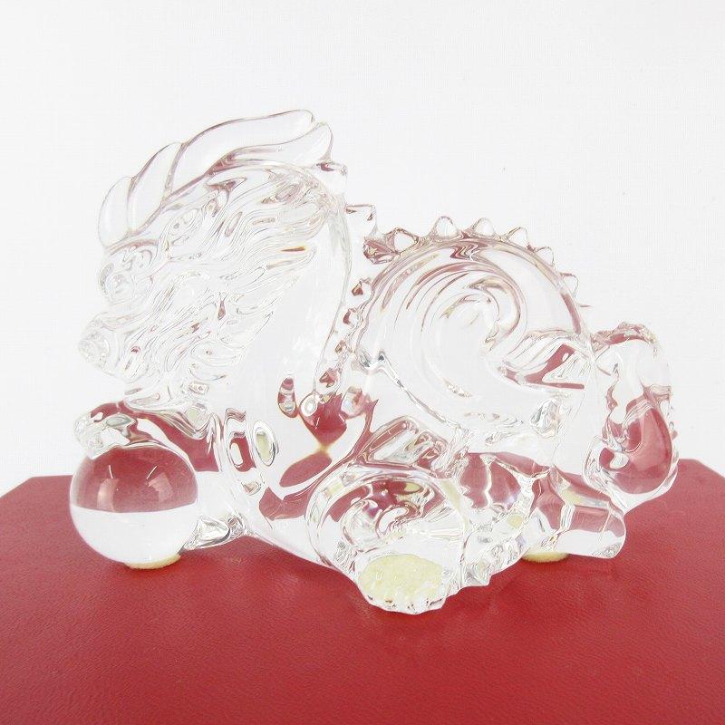 未使用品 バカラ Baccarat 龍 辰 クリスタル ガラス クリア オブジェ 