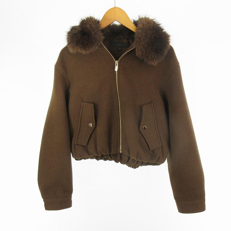 ZARA（ザラ） ZARA 25年製 XS ソフトフェイクファー ネック ボンバー
