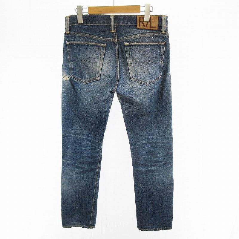 ダブルアールエル RRL W29 USA製 SLIM STRAIGHT デニムパンツ