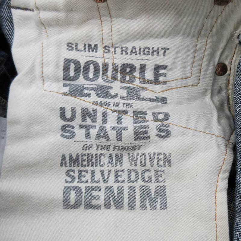 ダブルアールエル RRL W29 USA製 SLIM STRAIGHT デニムパンツ