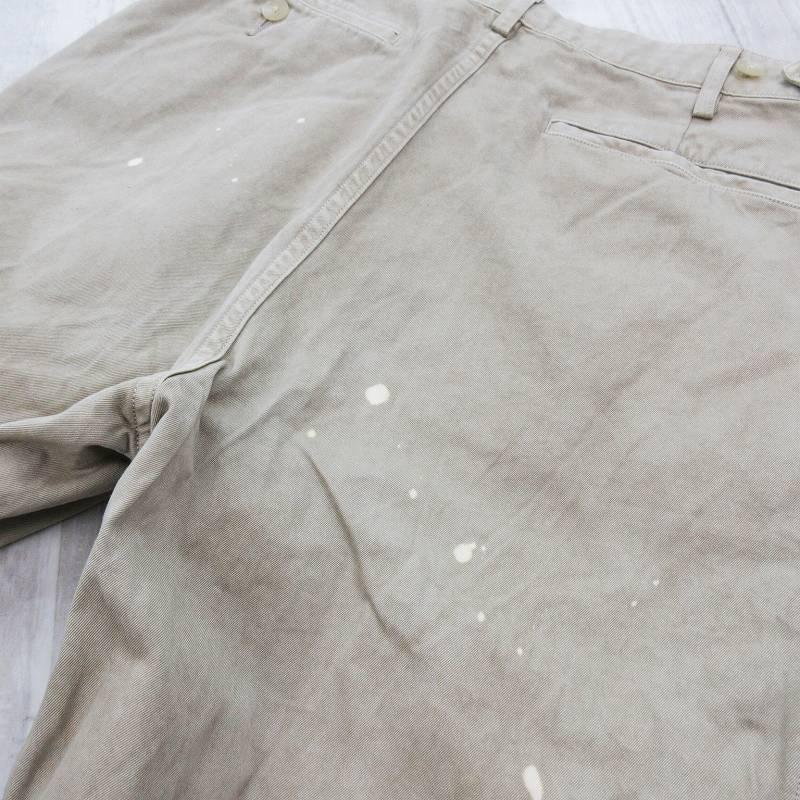 オーラリー AURALEE 26SS 3 GARMENT-DYED FINX LIGHT CHINO ONE-TUCK WIDE PANTS チノパンツ A26SP02LF ワイド ベージュ コットン ボトムスの画像