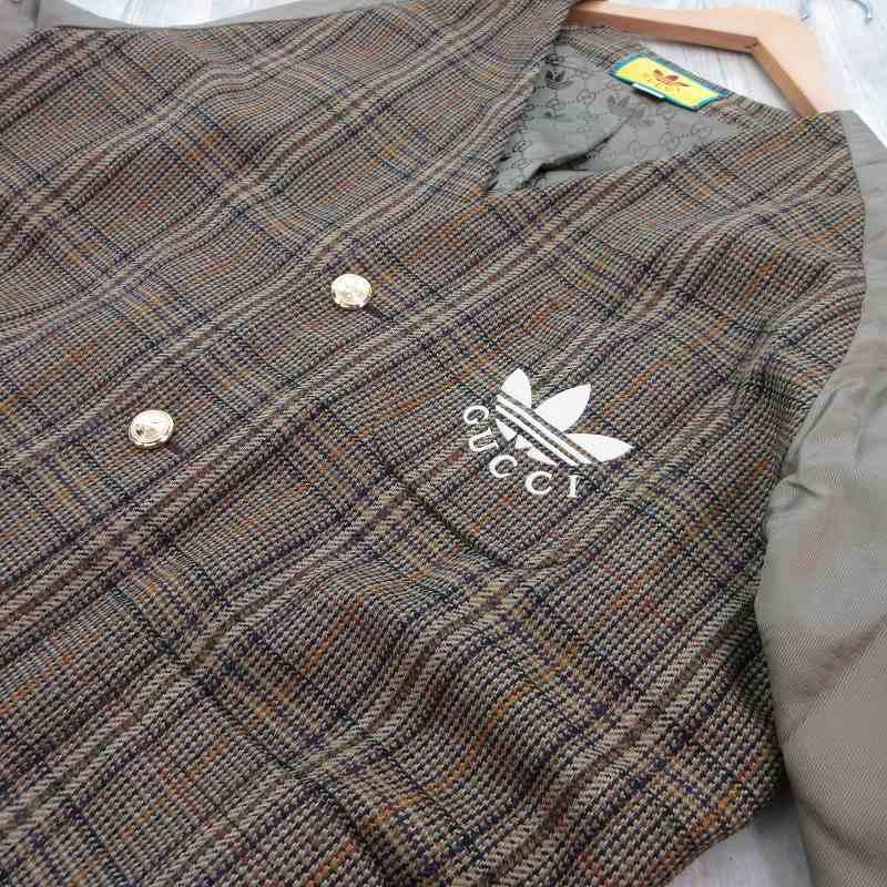 GUCCI（グッチ） アディダス adidas ノーカラーコート ロング 710398