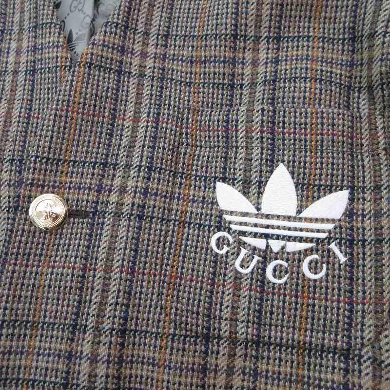 GUCCI（グッチ） アディダス adidas ノーカラーコート ロング 710398