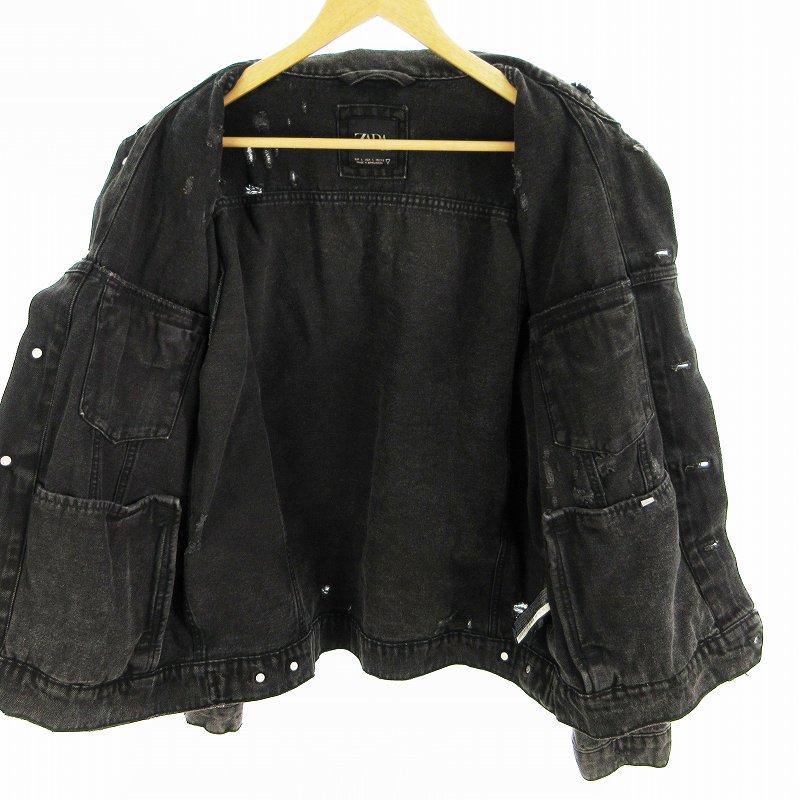 ZARA（ザラ） L デニムジャケット Gジャン グラフィック プリント 
