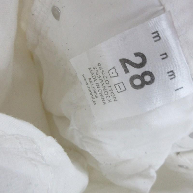 ミニマル mnml 28 デニムパンツ ジーンズ スキニー スリム ダメージ