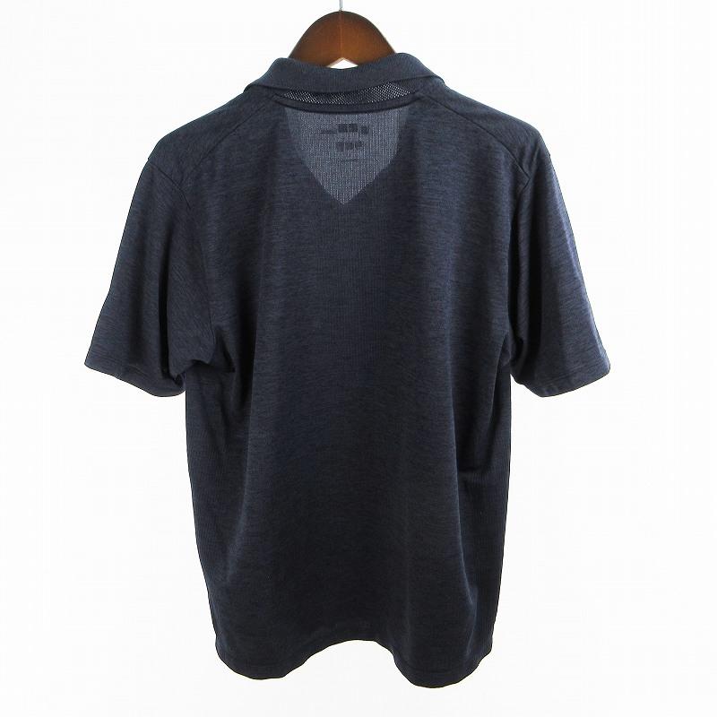 ユニクロ（UNIQLO） L ドライEX ポロシャツ 半袖 341-456777 ネイビー