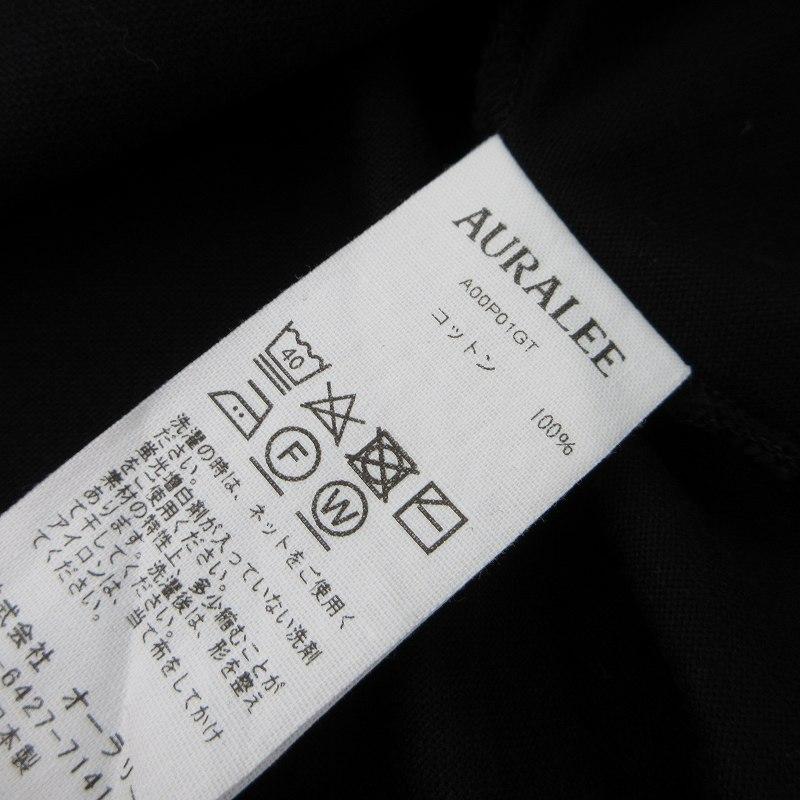 オーラリー AURALEE 25SS 3 LUSTER PLAITING L/S TEE 長袖 ロン T