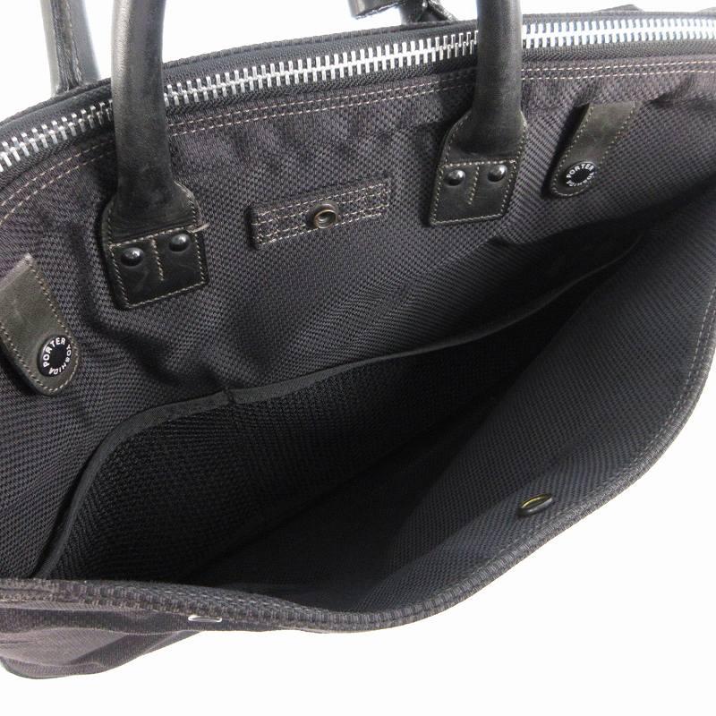 極美品✨PORTER ポーター エルダー ビジネスバッグ 2way黒　A4収納 PORTER ポーター ELDER 2WAY ブリーフケース ショルダーバッグ トート