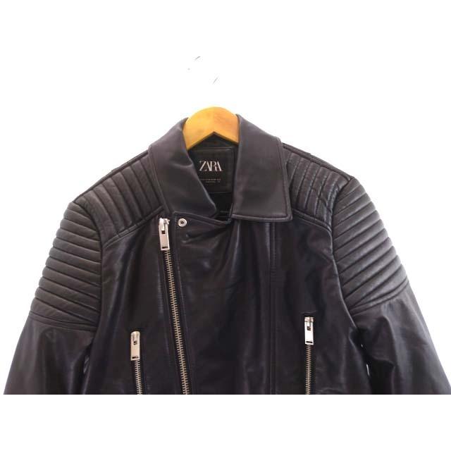 中古 ザラ Zara 近年モデル ライダースジャケット レザージャケット 革ジャン M 黒 ブラック Ibs91 メンズ ベクトル 古着 122 ブランド古着販売のベクトル 通販 Yahoo ショッピング