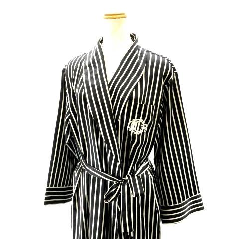 海外輸入 クリスチャンディオール Christian Dior ヴィンテージ ナイトガウン ルームウェア ストライプ ワッペン 黒 ブラック M 受賞店舗 Www Thedailyspud Com