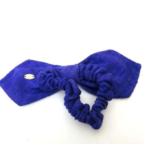 中古 ヘアゴム シャネル Chanel ココマーク ファッション リボン シュシュ パープル ヘアゴム ヘアアクセサリー パープル レディース ベクトル 古着 122 ブランド古着販売のベクトル