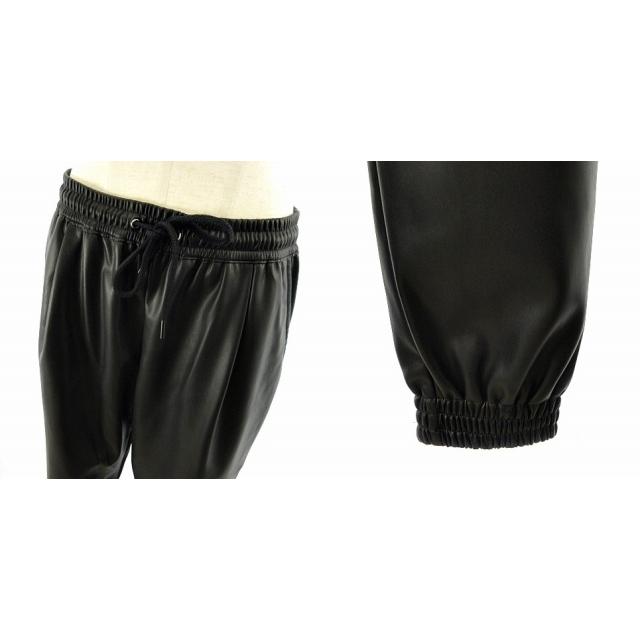 中古 ザラ ZARA 美品 フェイクレザー セットアップ ノーカラー