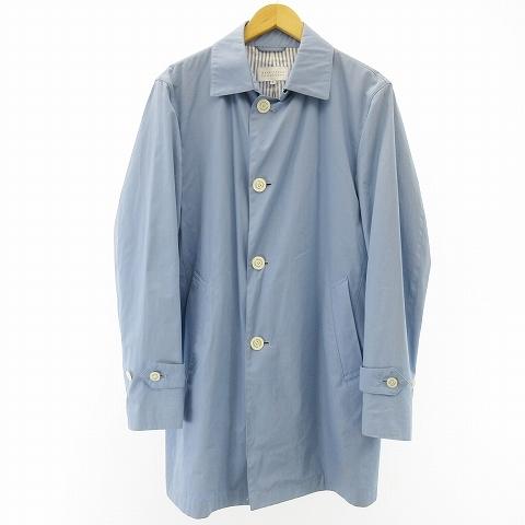 マッキントッシュフィロソフィー Mackintosh Philosophy ステンカラーコート ポリウレタンコーティング 青 サックスブルー 40 メンズ 122 ブランド古着販売のベクトル 通販 Yahoo ショッピング