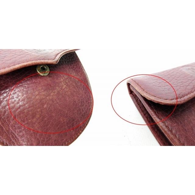 カルティエ Cartier マストライン コインケース シボ革 シュリンク