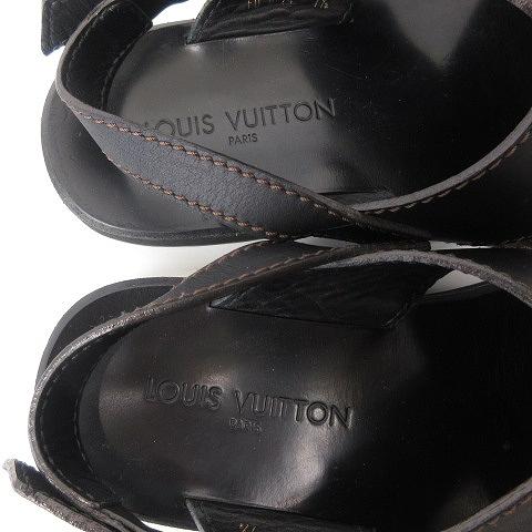 ルイヴィトン LOUIS VUITTON レザー クロスデザイン ストラップ