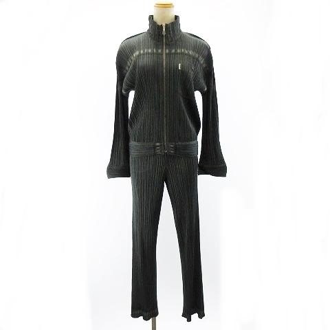 プリーツプリーズ PLEATS PLEASE 極美品 デニム 転写 セットアップ